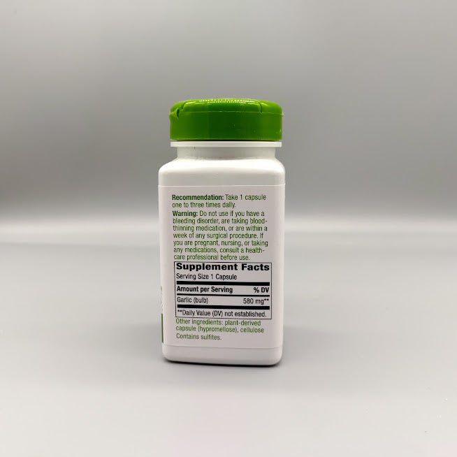 Garlic 580 mg 100 Vegan CAPS (foto de archivo)