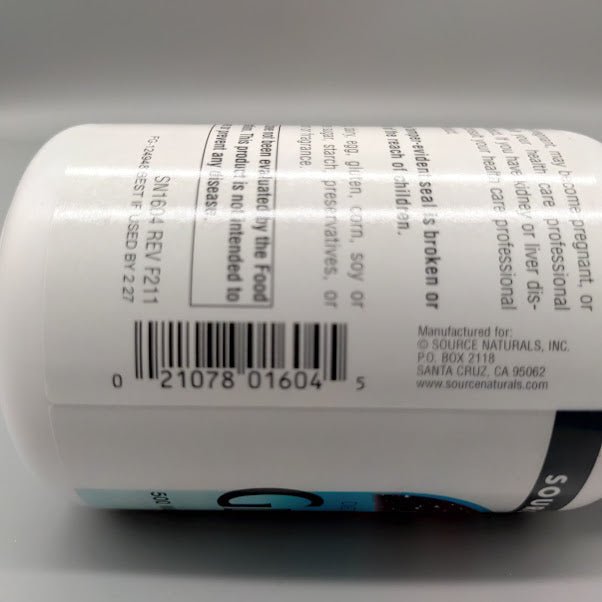 Glycine 500 mg 100 capsule (foto de archivo)