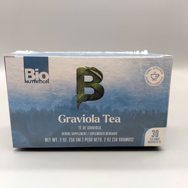 Té de Graviola Guanábana 30 Bolsitas para las Defensas de Bio Nutrition — etiqueta del producto