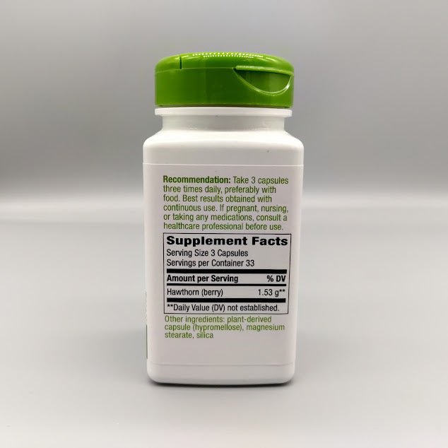 Hawthorn, 100 Vegetarian Capsules (foto de archivo)
