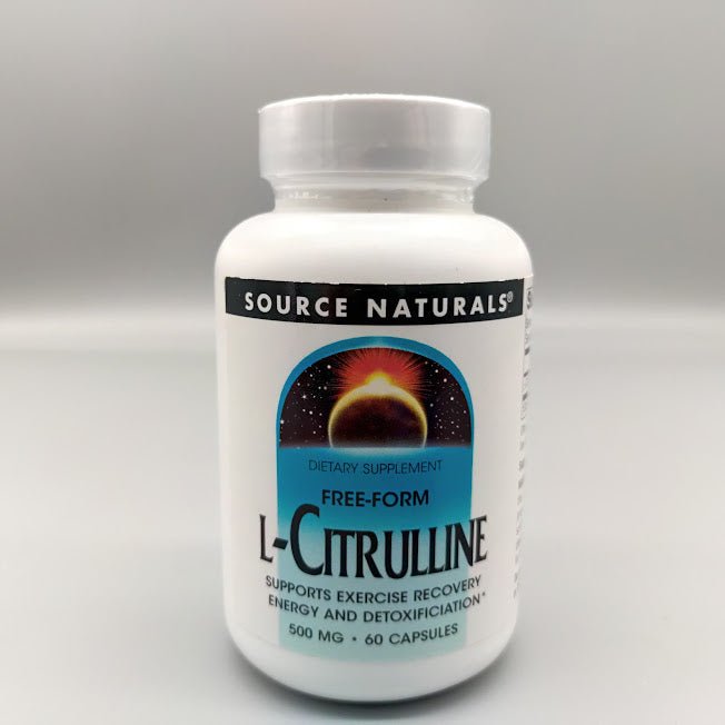 L-Citrulina 500 mg Source Naturals, frasco de 60 cápsulas
