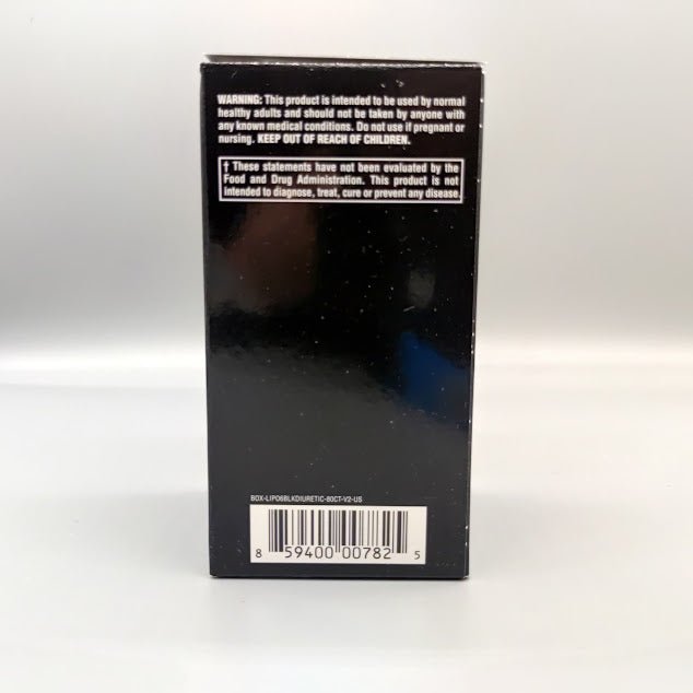 Lipo 6 - Black - Diuretic - Reduces Water & Bloat - 80 Black Capsules