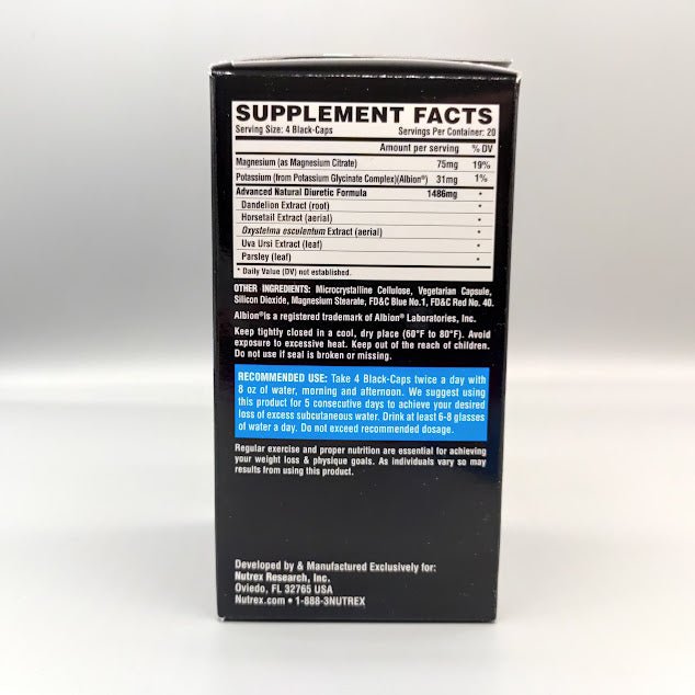 Lipo 6 - Hardcore - Maximum Fat Burner - 60 Capsules de Nutrex — etiqueta del producto