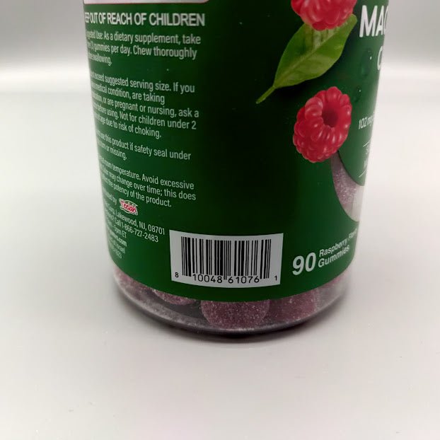 Magnesio pa Calambres y Dormir Mejor | Gummies Ricas — vista lateral