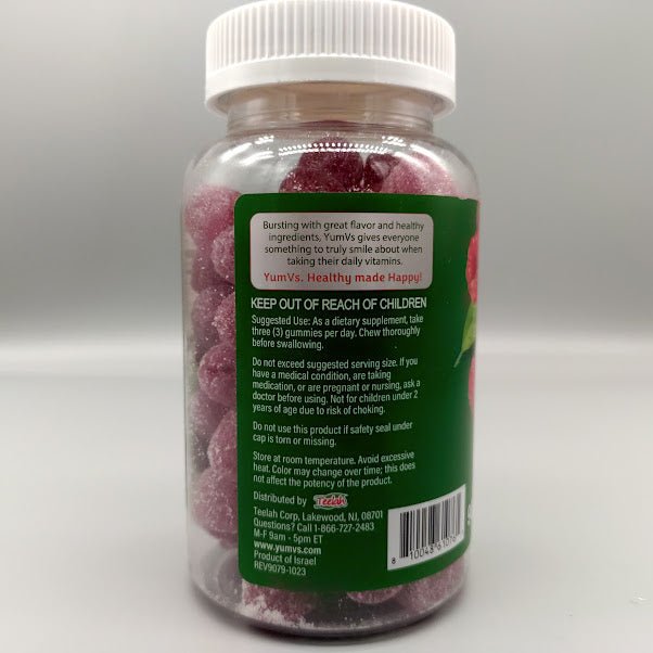 Magnesio pa Calambres y Dormir Mejor | Gummies Ricas — vista posterior del envase