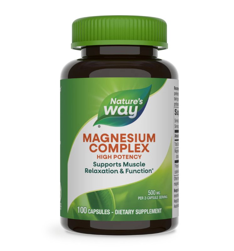 Magnesium Complex - 100 Capsules - 500mg - Nature's Way