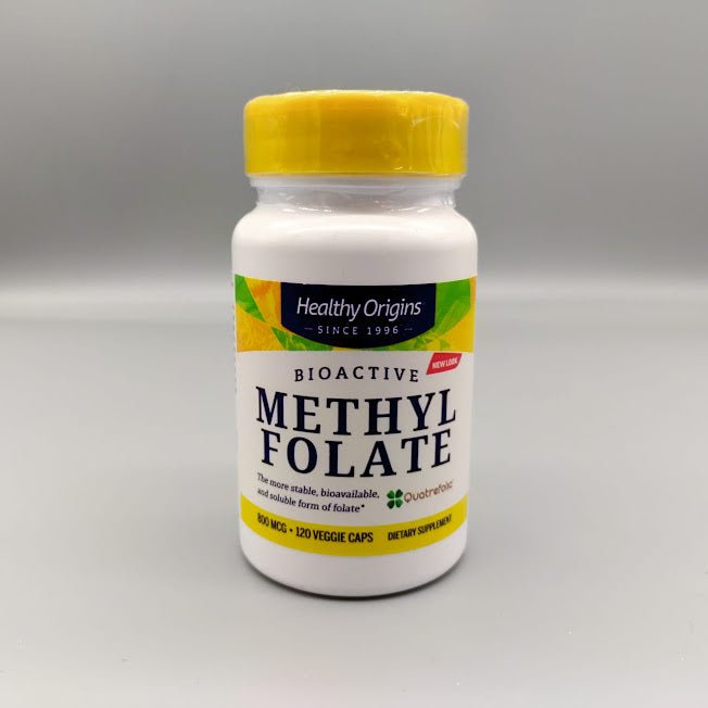 Metilfolato 800 mcg 120 Cápsulas Folato Activo Bioactivo de Healthy Origins