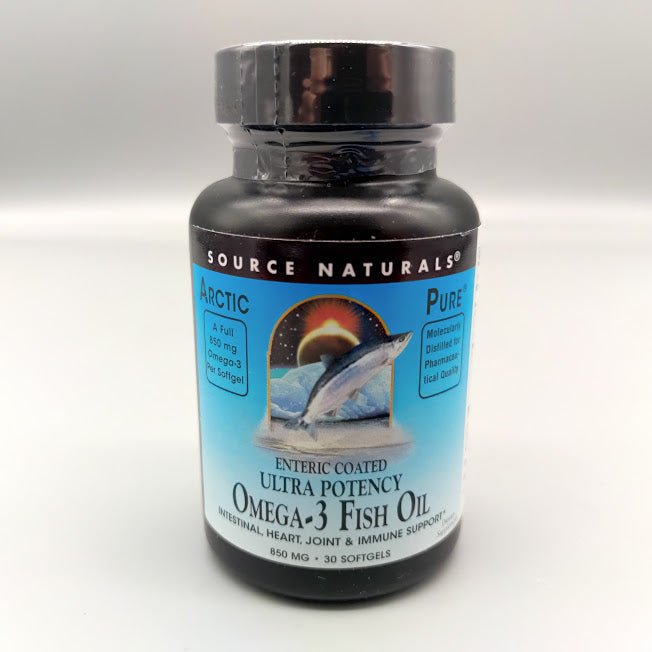 Omega 3 850mg ArcticPure® Enteric Coated Ultra Potency - 30 Softgels