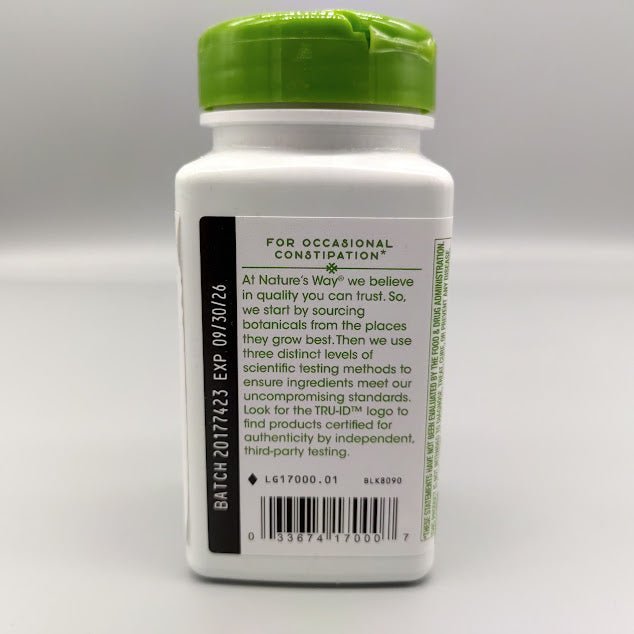 Pastillas Senna Leaves - 1350mg - 100 Vegan Capsules - Nature's Way