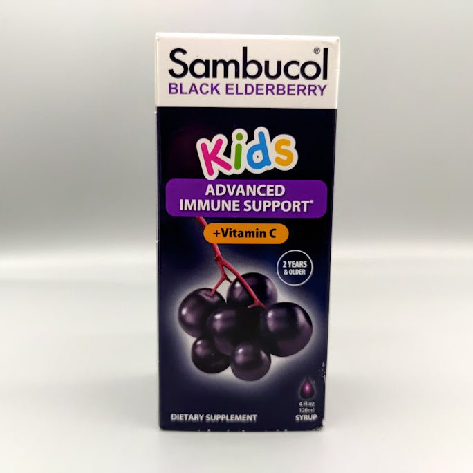 Sambucol Black Elderberry Immune System Support Liquid For Kids Berry