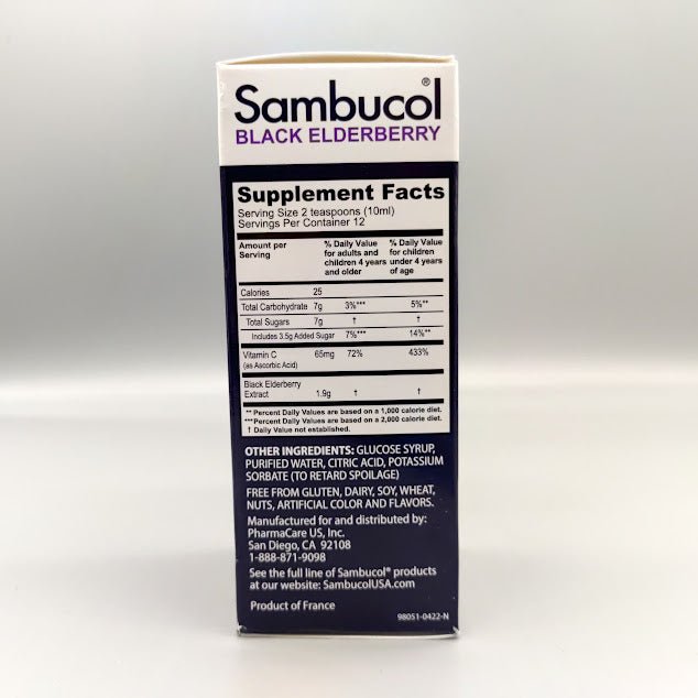 Sambucol Black Elderberry Immune System Support Liquid For Kids Berry