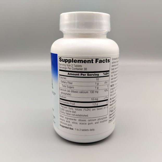 Schisandra - Stamina and Endurance - 600mg - 60 Tablets de Planetary Herbals — etiqueta del producto
