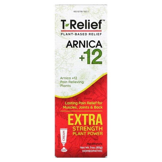 T-Relief Extra Strength Pain Relief Cream 3 oz MediNatura