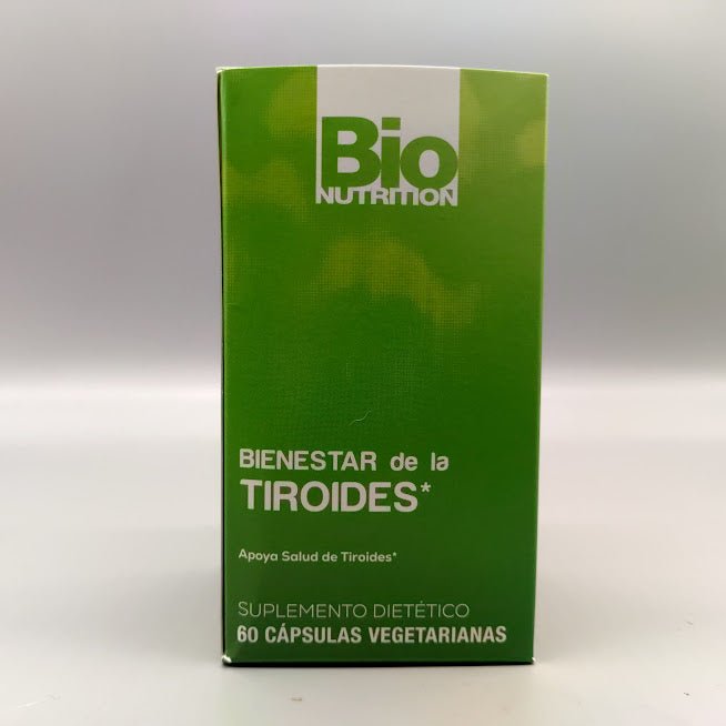 Thyroid Wellness 626 mg. - 60 Vegetarian Capsules de Bio Nutrition — etiqueta con los ingredientes