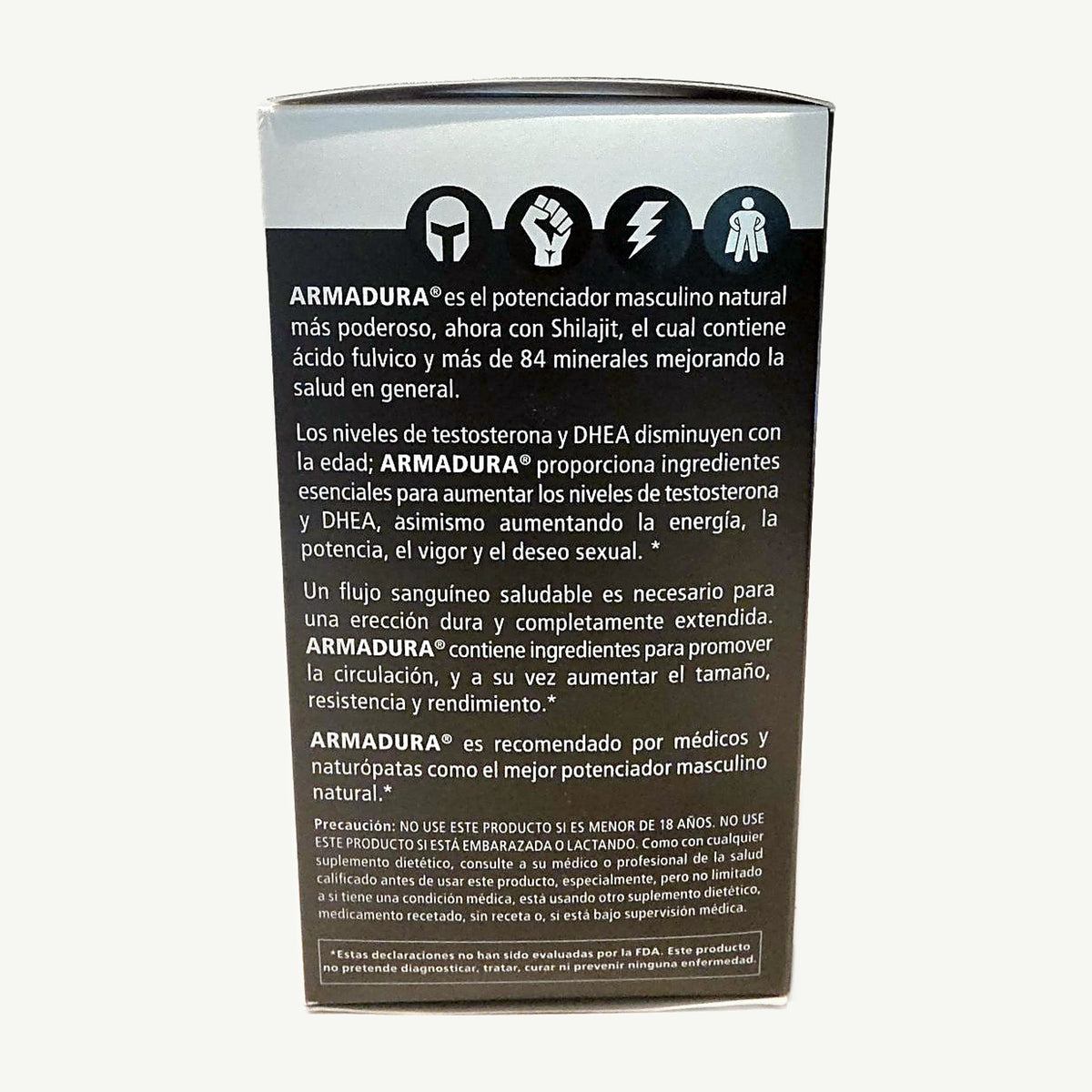 Armadura de Organic Health Labs: foto real del envase tomada en la tienda Borinquen Natural (2 de 5)