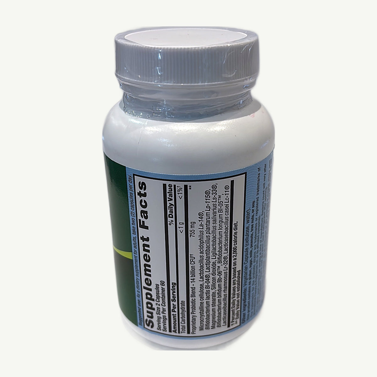 PB8 Probiotic: foto real del envase tomada en la tienda Borinquen Natural (2 de 2)