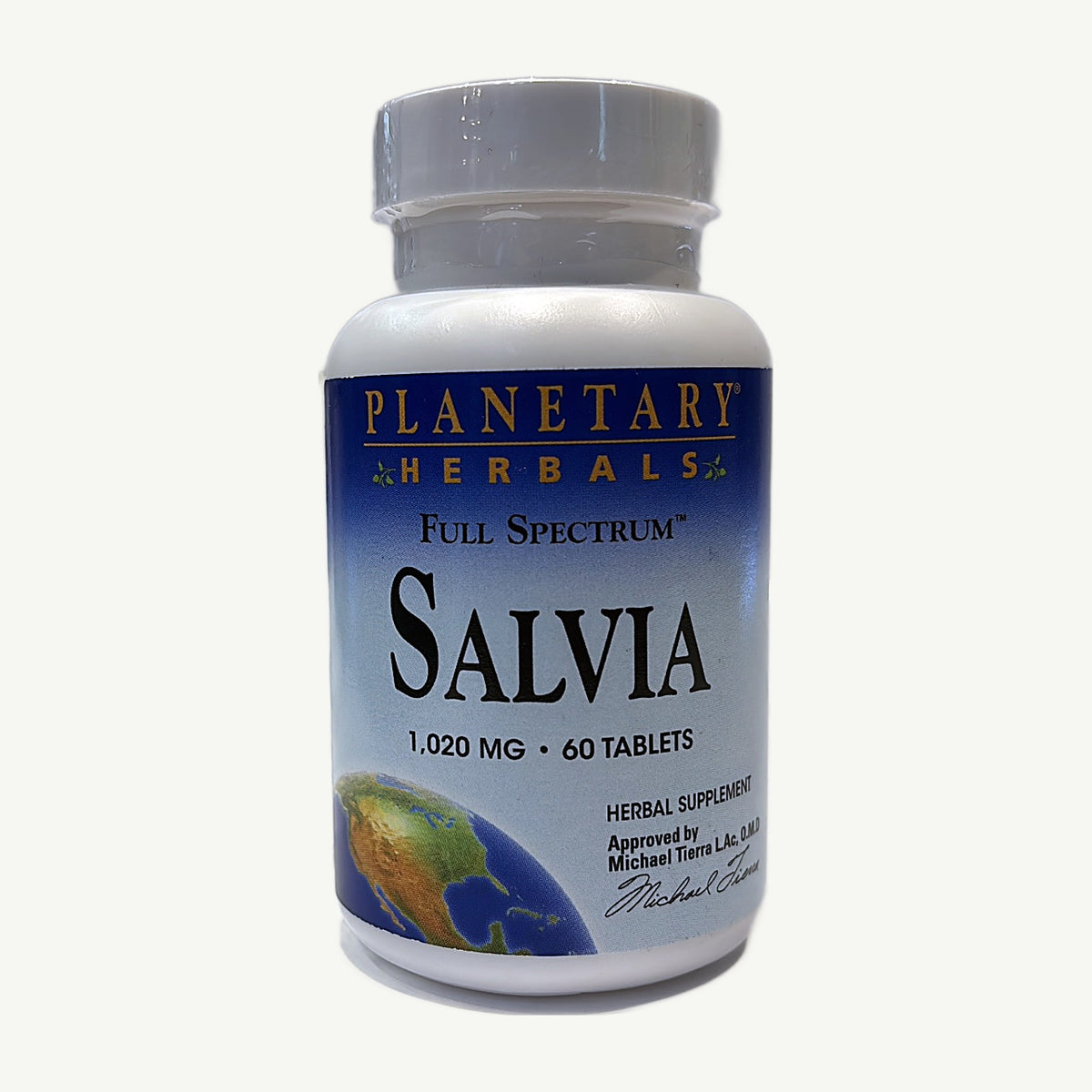Salvia 1,020 mg: foto real del envase tomada en la tienda Borinquen Natural (1 de 3)