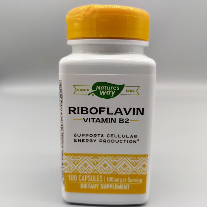 Vit B-2 100 mg 100 caps Nature's Way (foto de archivo)