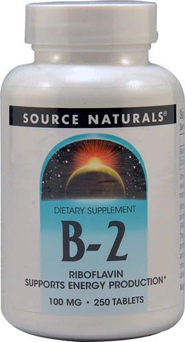 Vitamin B-2 100 mg 250 tablet Source Naturals