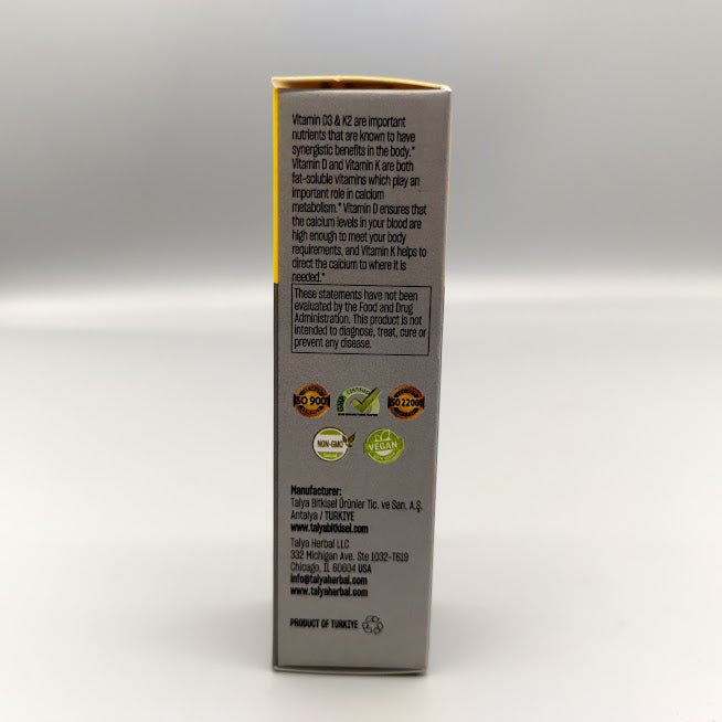 Vitamin D3 & K2 10 ml 0.34oz