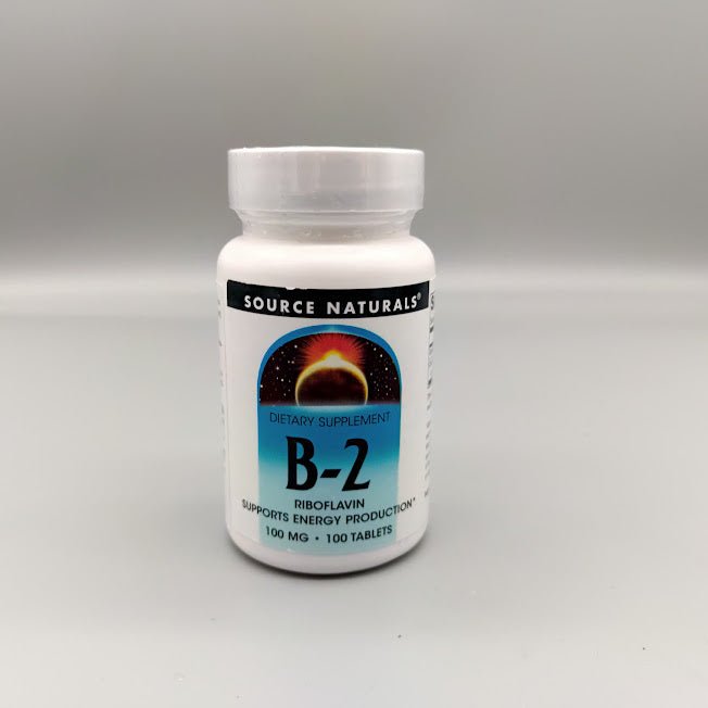 Vitamina B-2 Riboflavina 100MG - 100 Tablets de Source Naturals