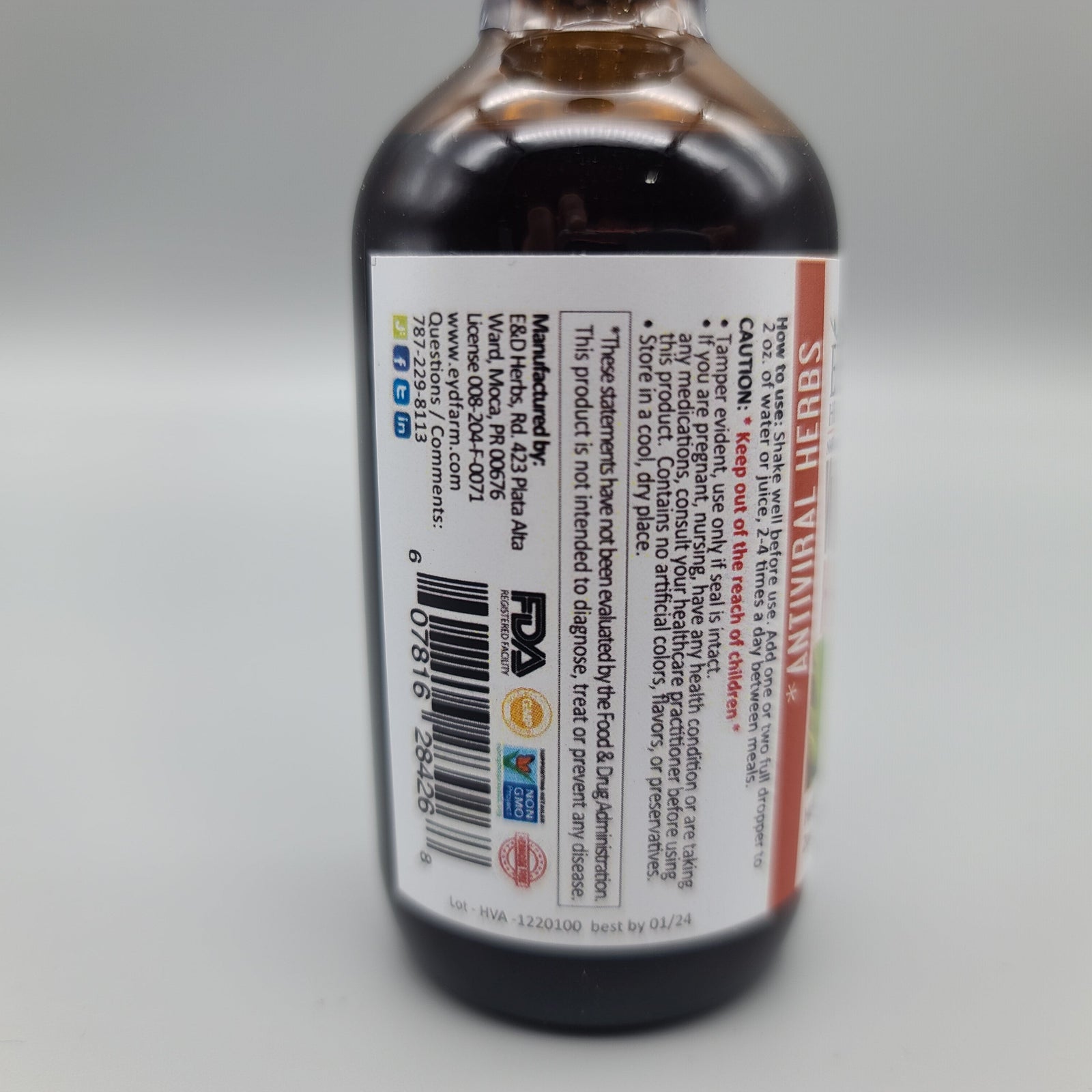 Vira Fighter HAV-A 2 oz Mezcla Herbal para las Defensas