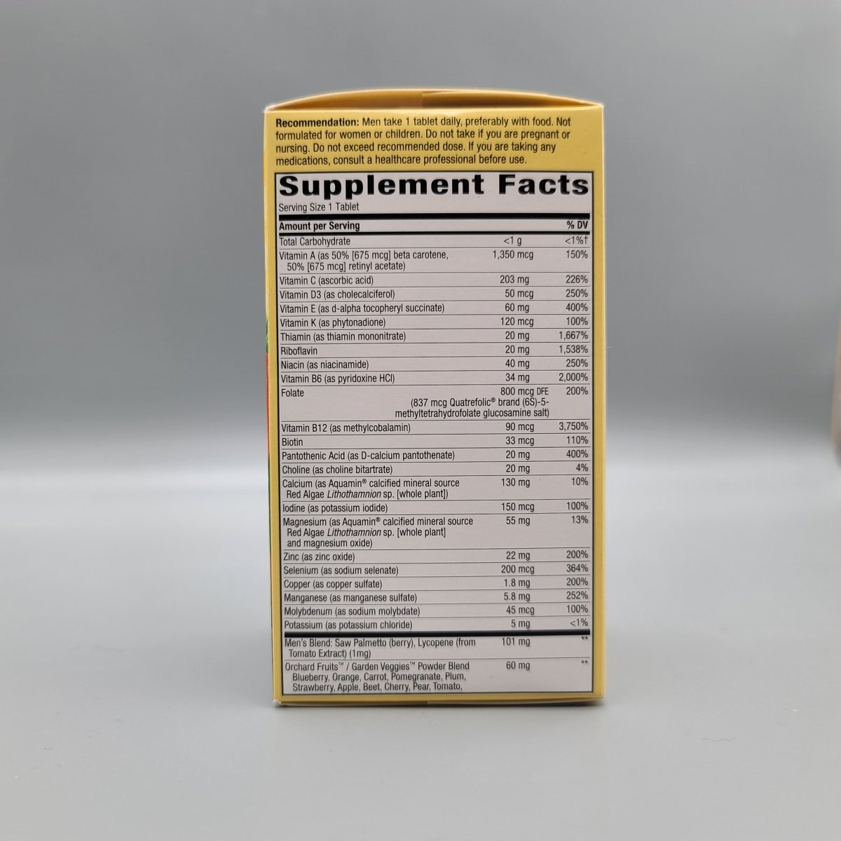 Alive! - Once Dialy - Men's 50+ - Ultra Potency - Multi-Vitamin