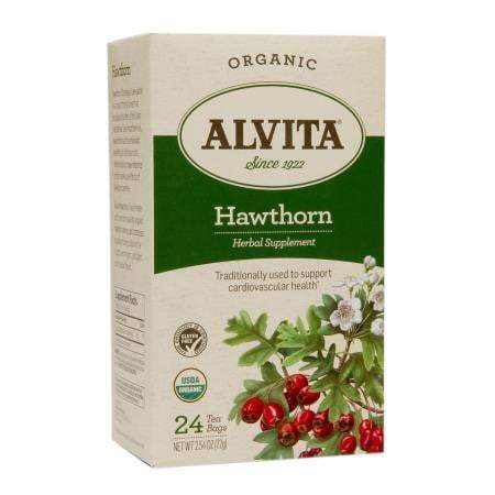 Alvita Organic Hawthorn Tea Caffeine Free - 24 Tea Bags