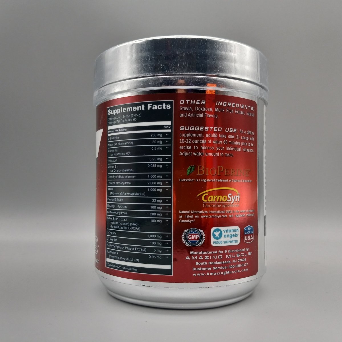 Amazing Muscle Max Boost Advanced Pre-Workout Formula Fruit Punch
