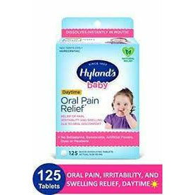 Baby Oral Pain Relief Tablets 125 Tablet de Hyland's (foto de archivo)