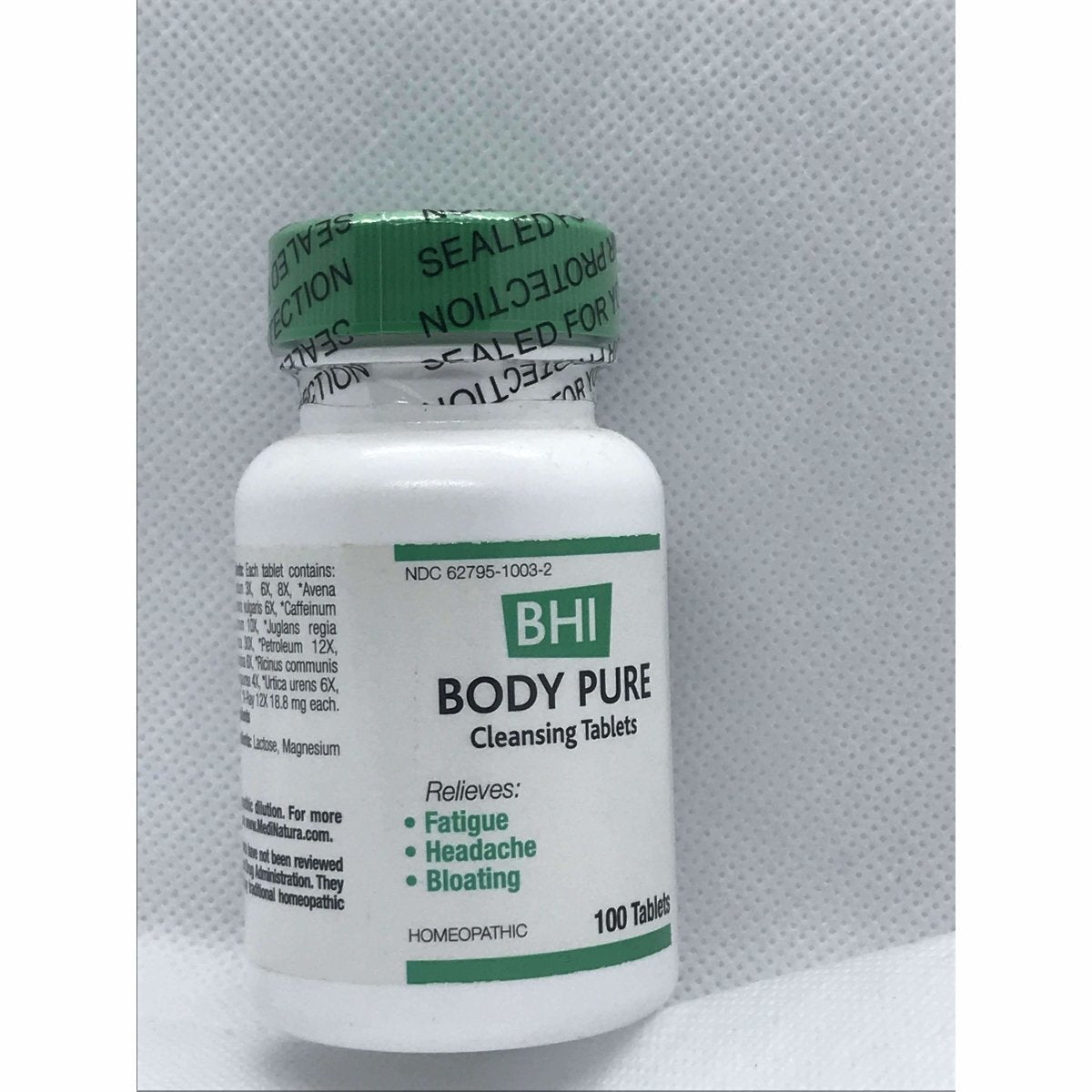 BHI Body Pure Cleansing Tablets 100 Tablets