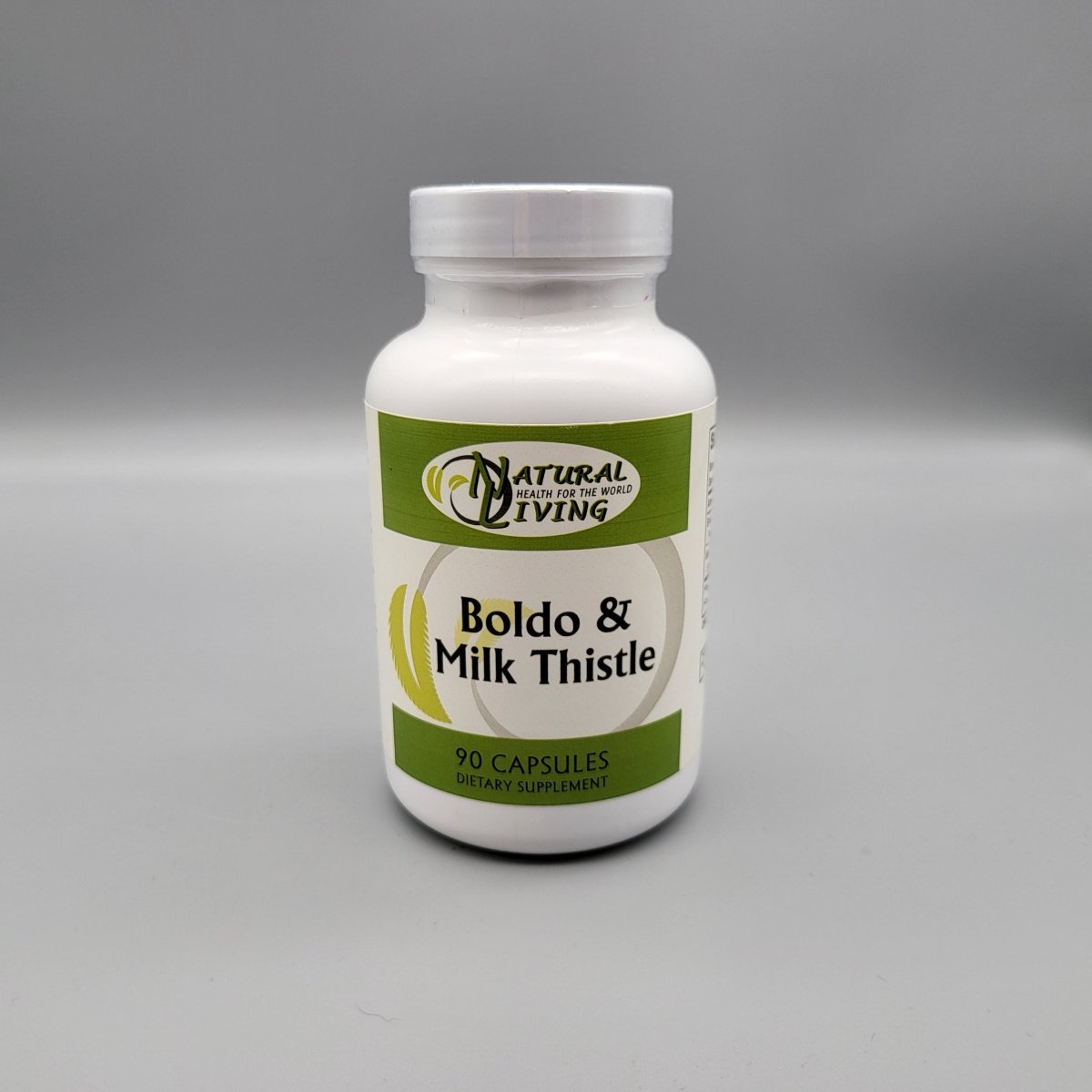 Boldo y Cardo Mariano Natural Living, 450 mg y 300 mg, 90 Cápsulas