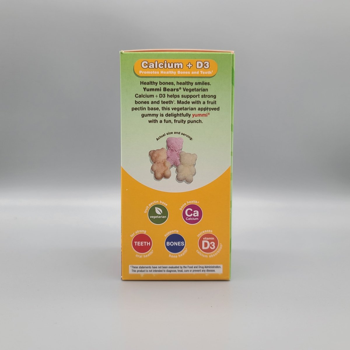 Calcium + Vitamin D3, Vegetarian, Sour - 90 Gummy Bears