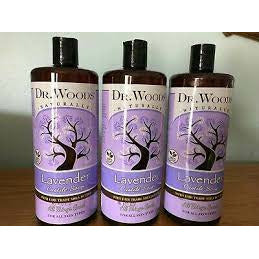 Castile Soap Liquid Lavender with Shea Butter 32 OZ de Dr. Woods (foto de archivo)