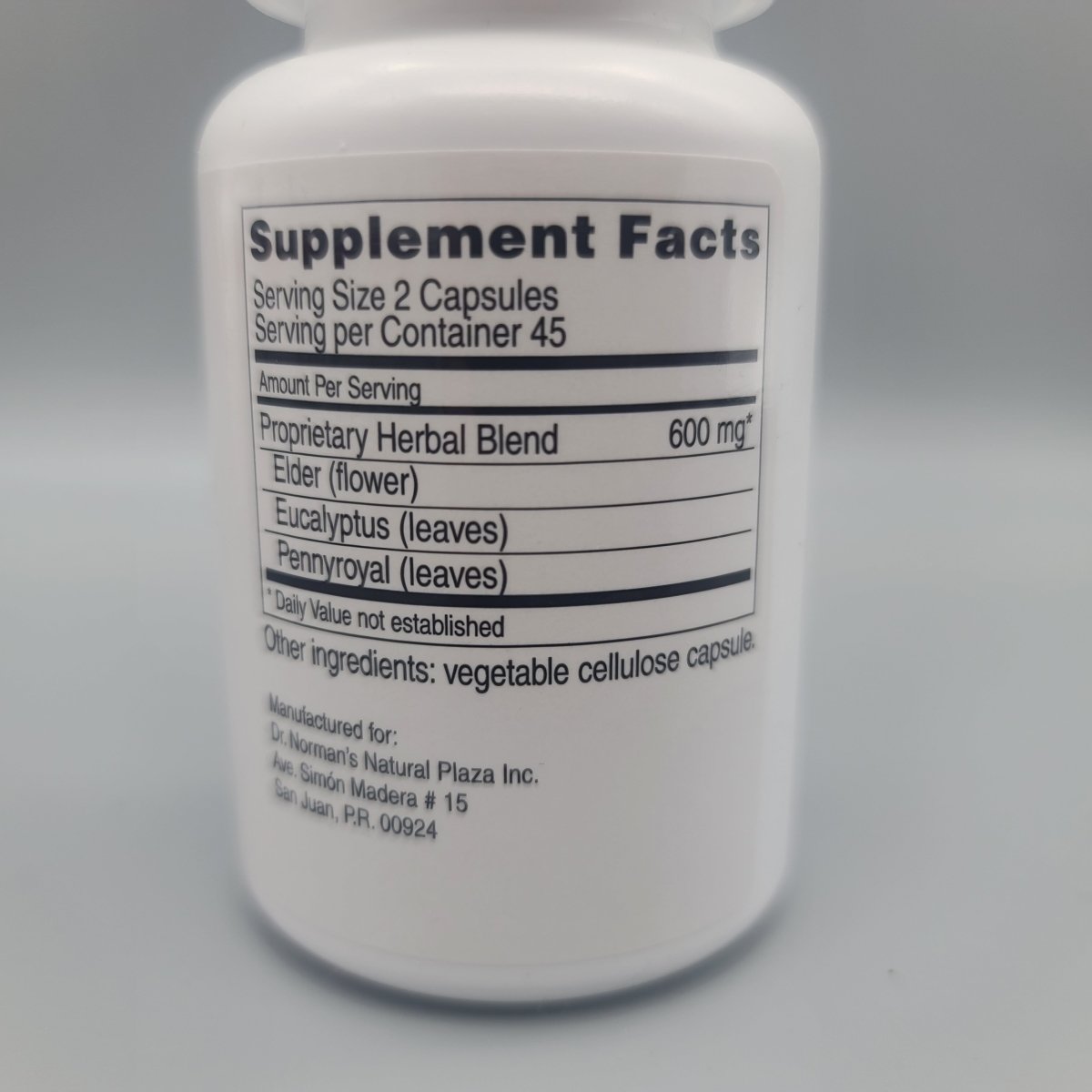 Dr. Norman's- Broncoplex- 90 Capsules (foto de archivo)