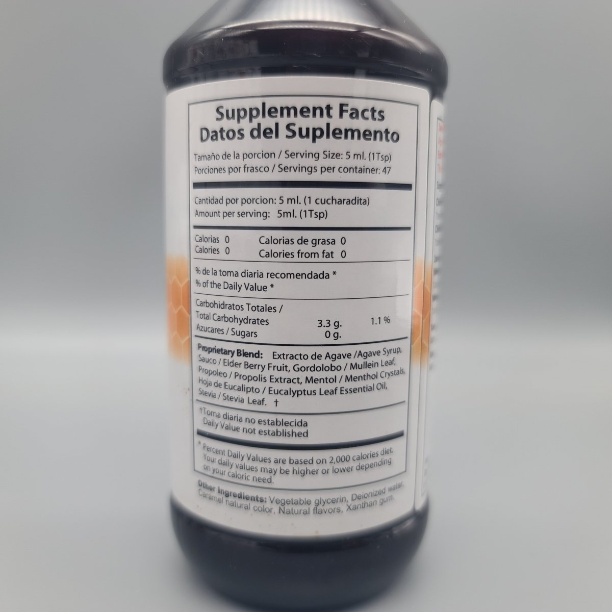 Bronkoplex Kids- Jarabe de Miel de Agave con Eucalipto-100% Natural- 8 fl.oz