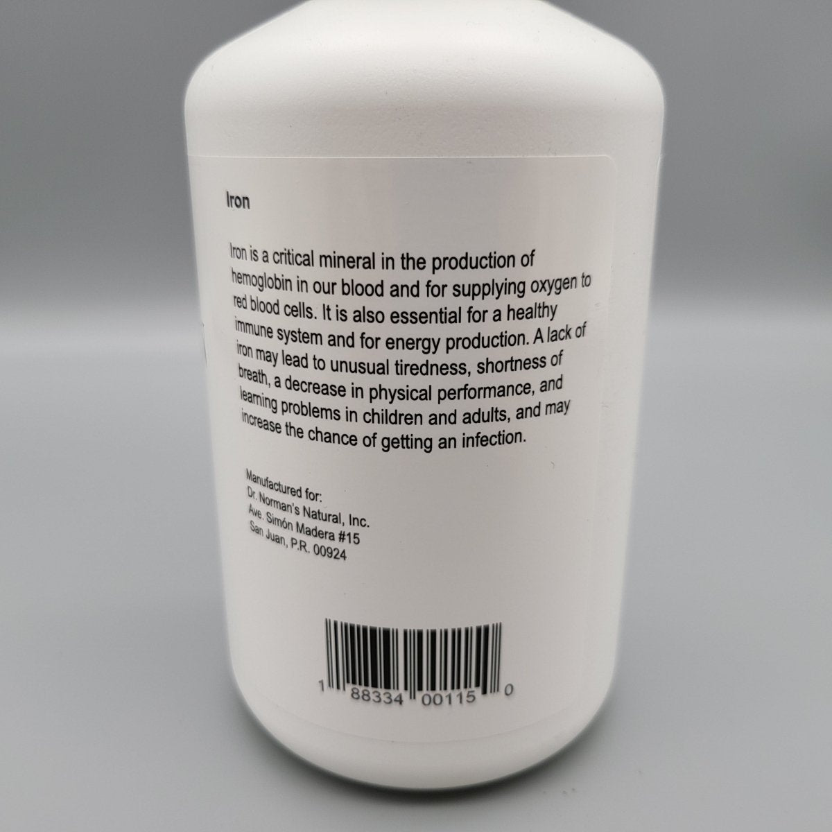 DR. NORMAN'S ESSENTIAL MINERALS - BOTANICAL IRON (16 OZ)