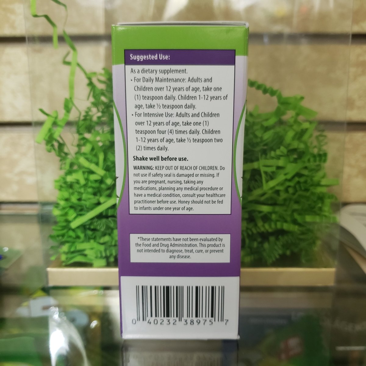 Elderberry Syrup With Raspberry Flavor - 4oz