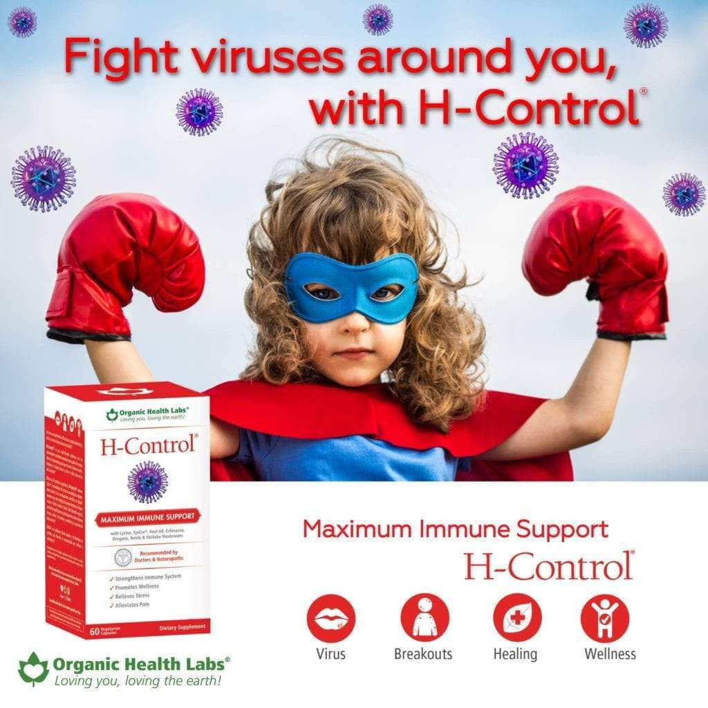 H-Control Organic Health Labs 60 cápsulas para defensas e inmune