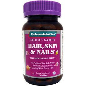 Hair, Skin & Nails for Women 75 CAPS de Future Biotics — etiqueta con los ingredientes