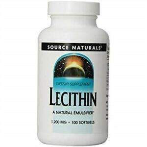 Source Naturals Lecithin 1200 mg – 100 softgels en Puerto Rico (foto de archivo)