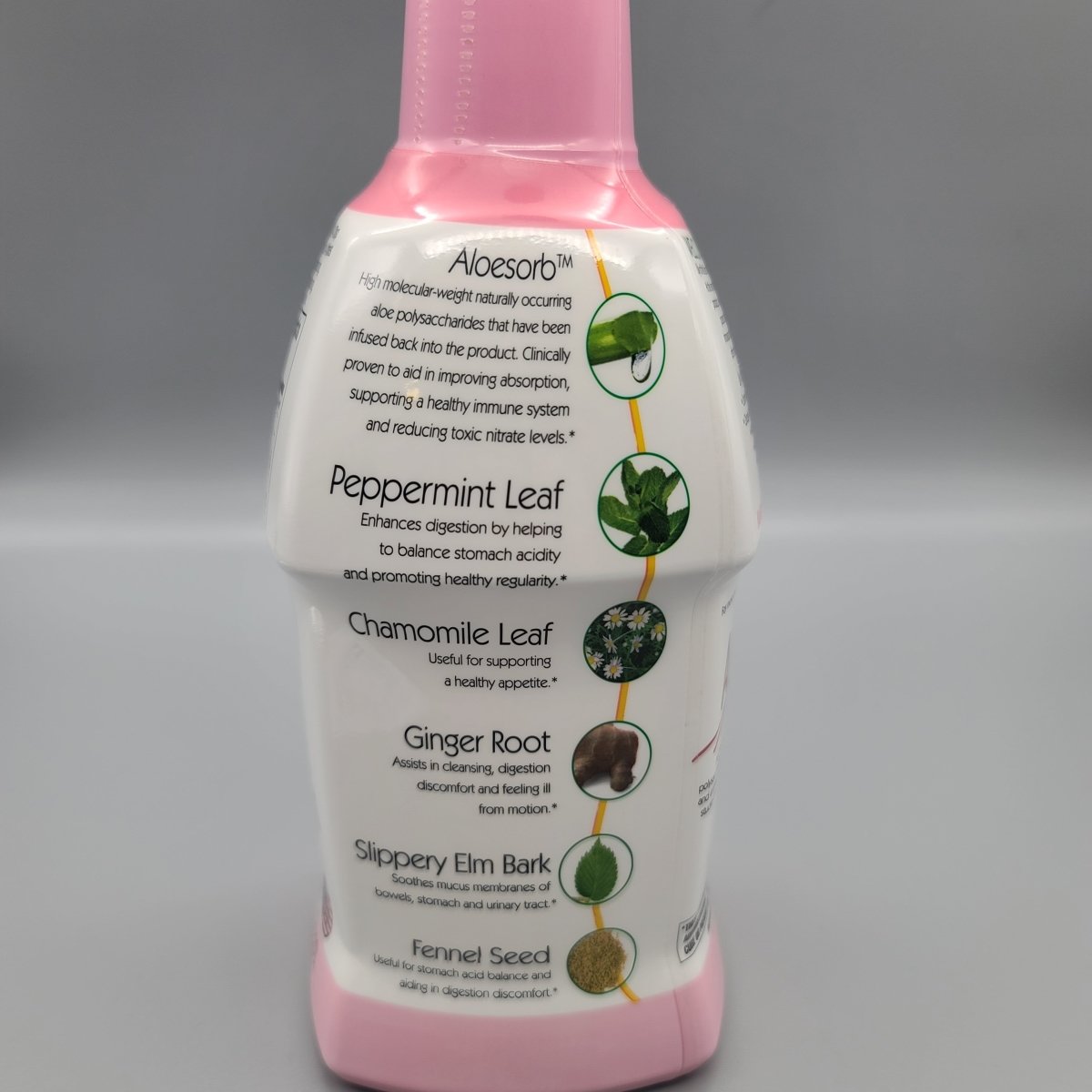 Lily Of The Desert Organic Aloe Vera Gel Herbal Stomach Formula 32 oz (foto de archivo)