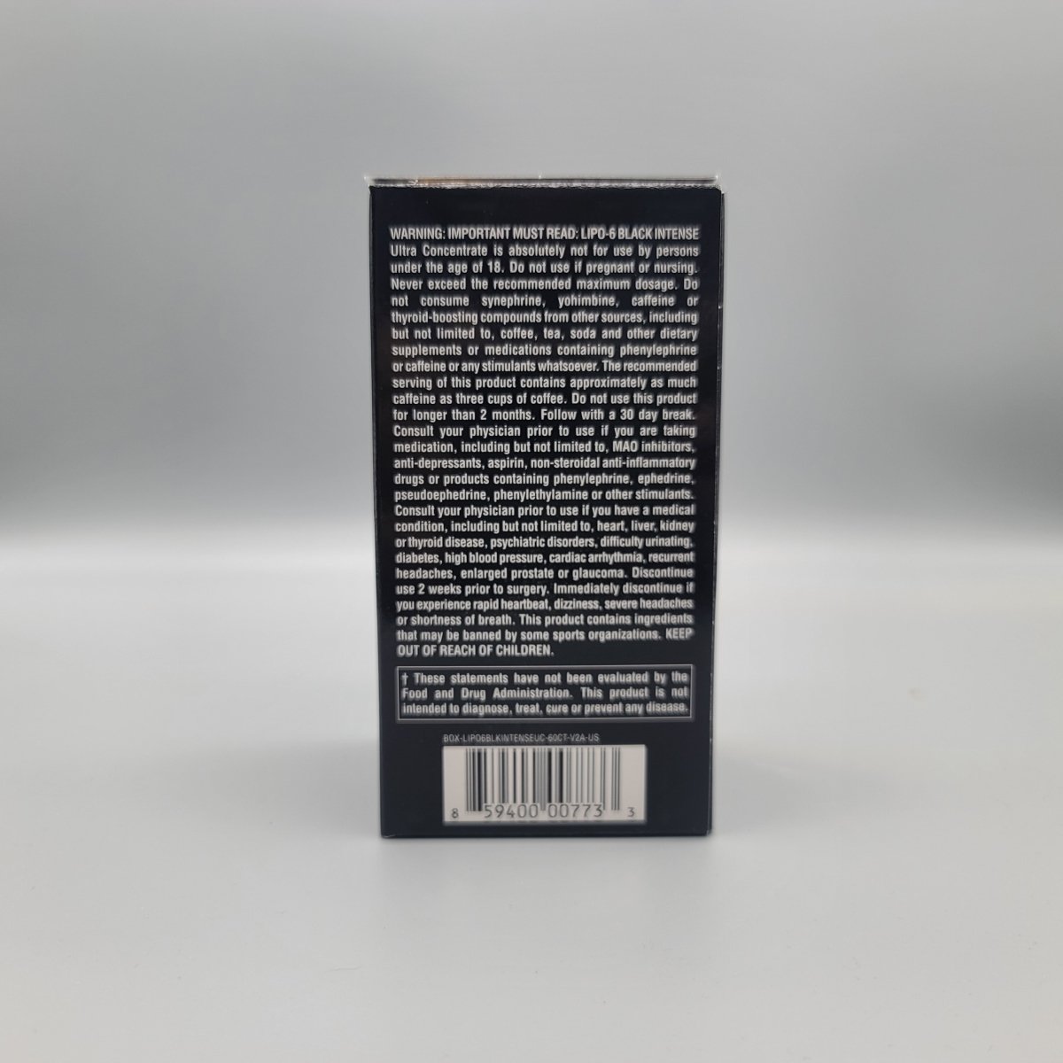 Lipo 6 - Black Intense - Ultra Concentrate - Intense Fat Burner - 60 Black Capsules