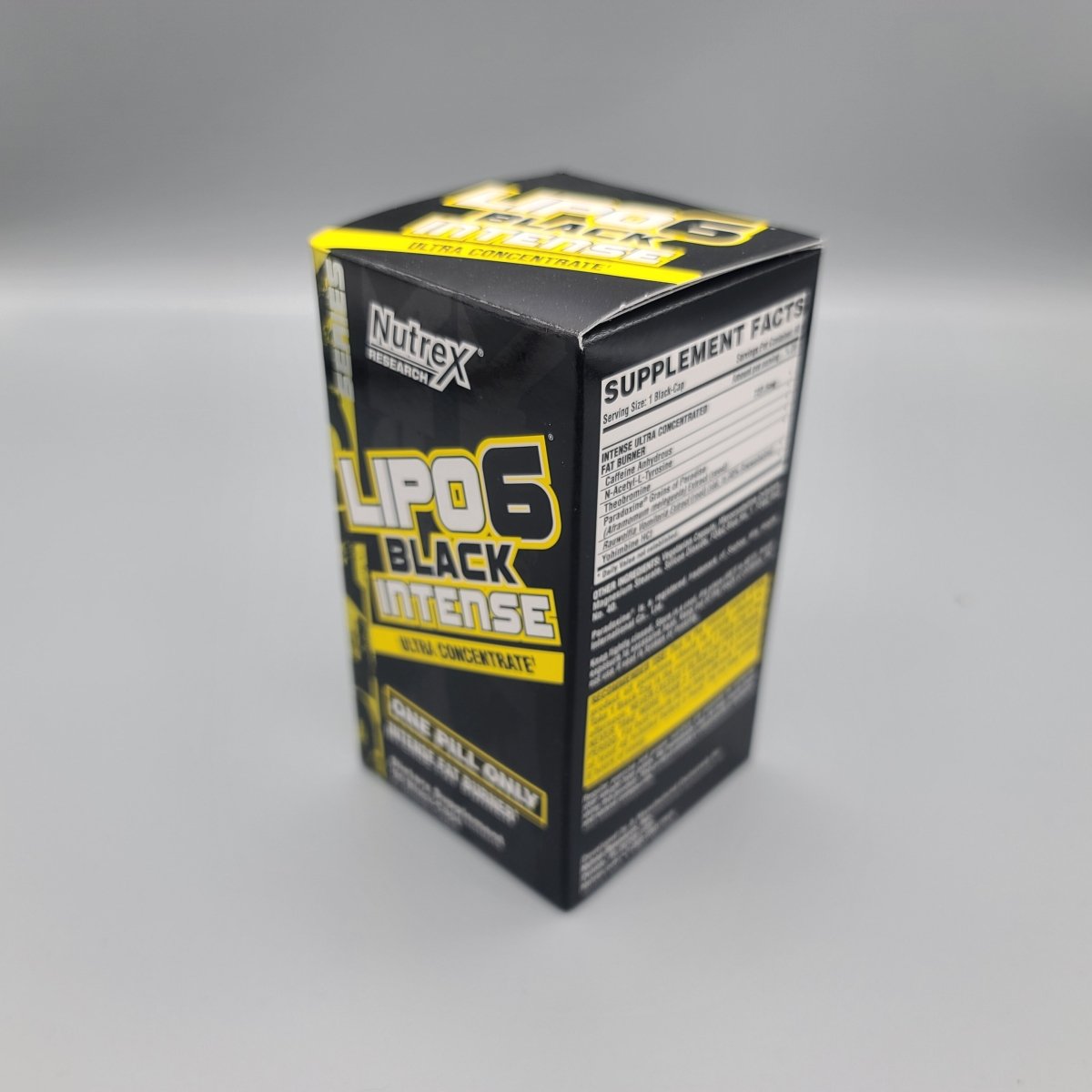 Lipo 6 - Black Intense - Ultra Concentrate - Intense Fat Burner - 60 Black Capsules