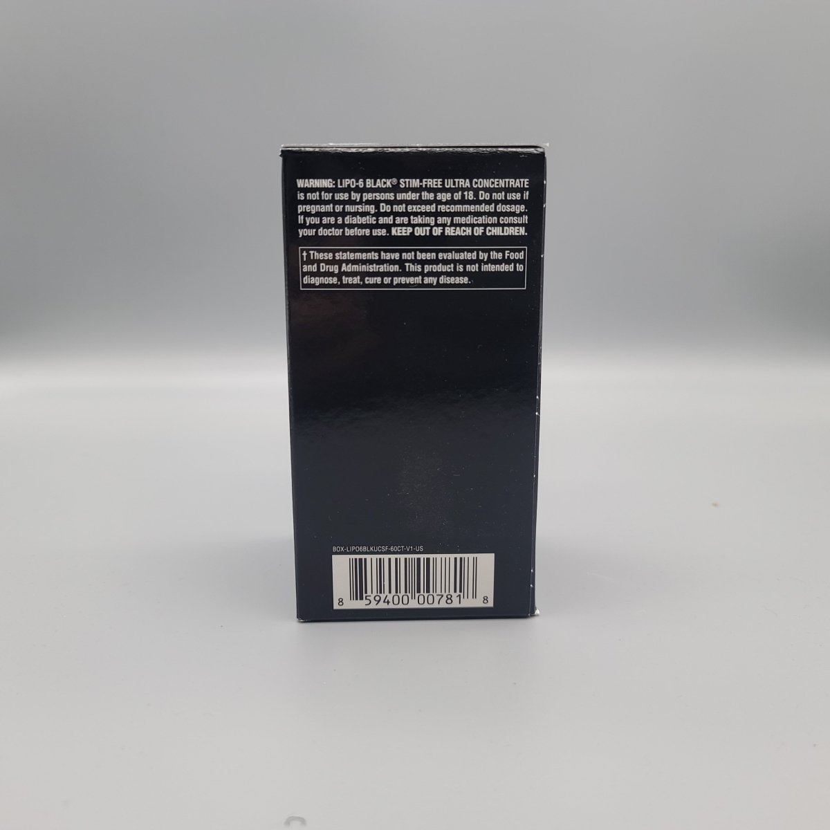 Lipo 6 - Black - Stim-Free - Ultra Concentrate - Stimulant Free - Weight Loss Spport - 60 Black Capsules