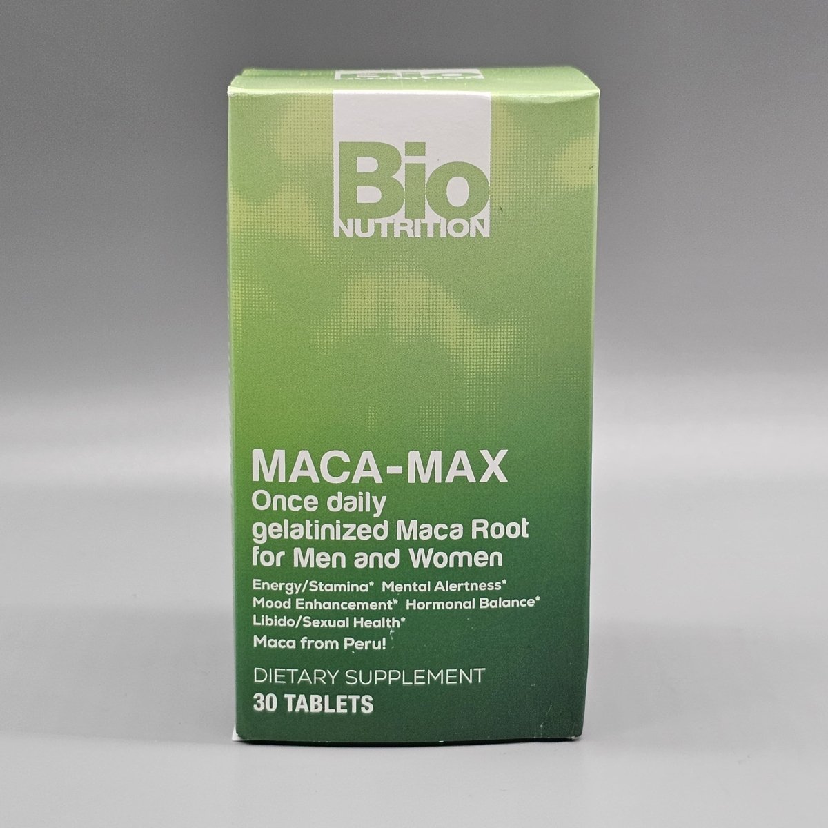 Maca-Max 1000 mg 30 Tabletas para Energía y Vitalidad — etiqueta con los ingredientes
