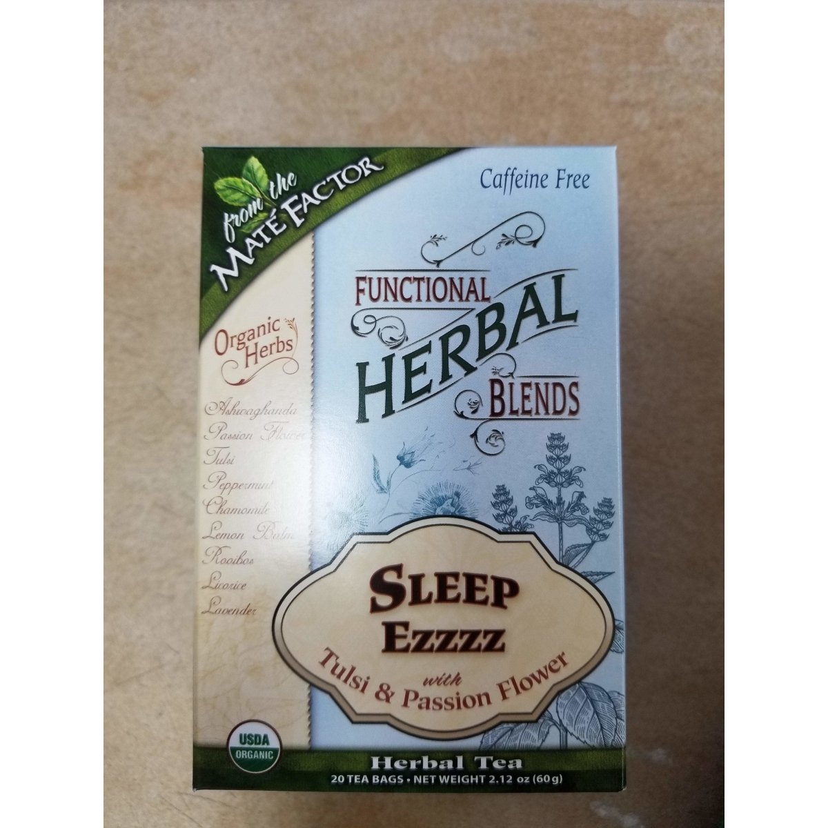 Mate Factor Organic Sleep Ezzz With Tulsi And Passion Flower Tea 234494
