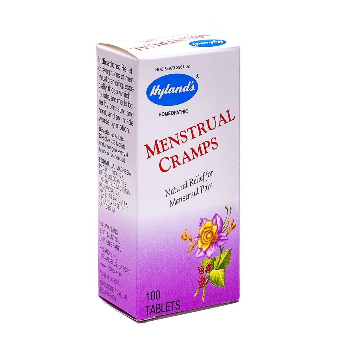 Menstrual Cramps - Natural Relief for Menstrual pain 100 Tablets