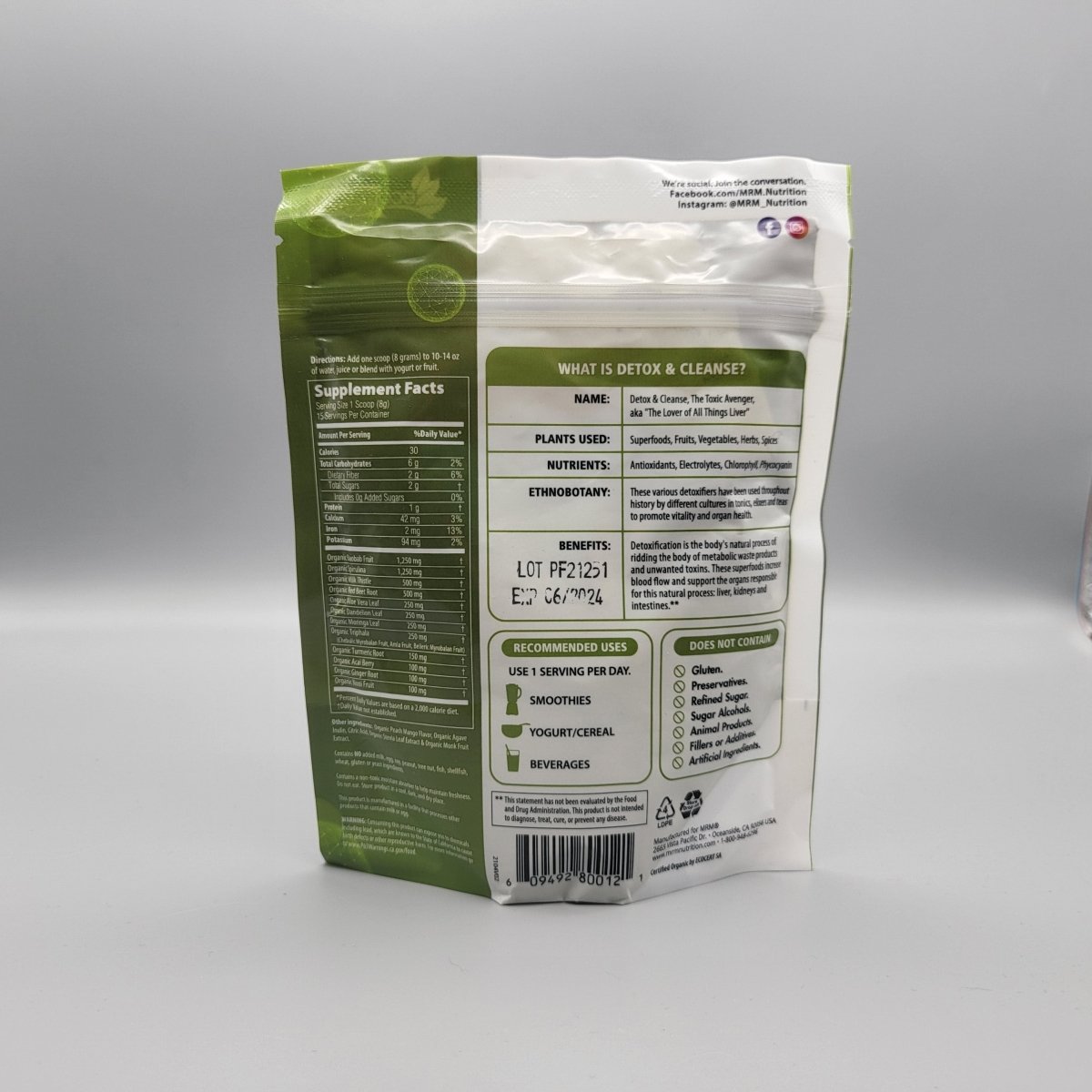 Organic Detox & Cleanse 4.2 oz