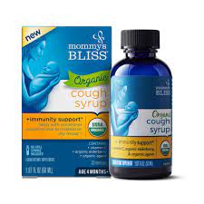 Organic Kids Cough Syrup & Mucus Relief + Immunity Boost Day Time 4OZ (foto de archivo)